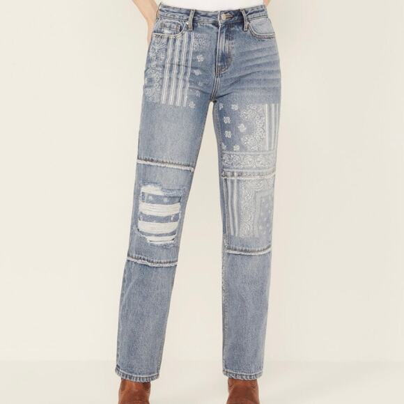 Cleo + Wolf Women’s Astoria High Rise Straight Jeans Size 25 - Picture 5 of 9